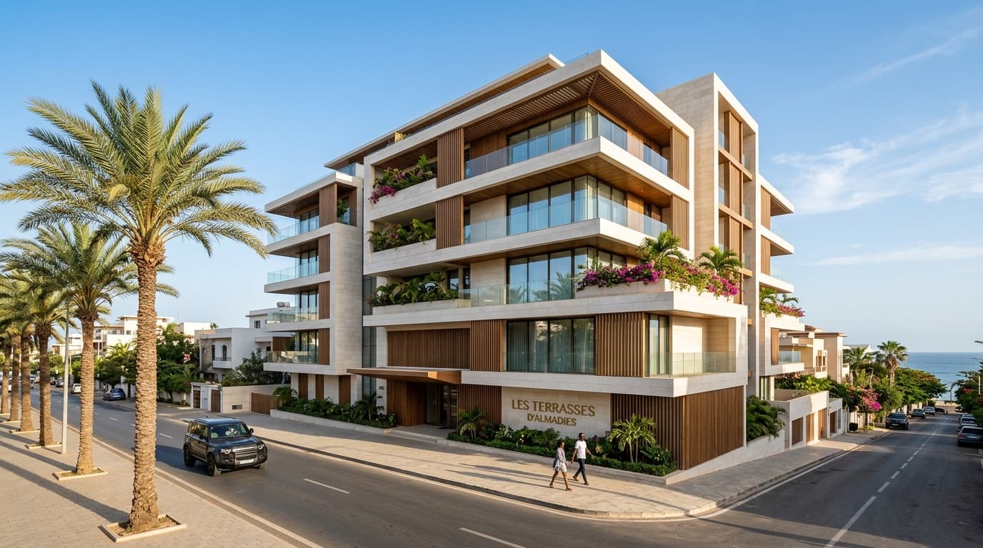 Immeuble Les Terrasses d’Almadies réalisé par SOBAT